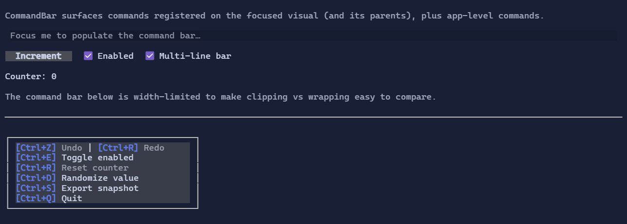 CommandBar
