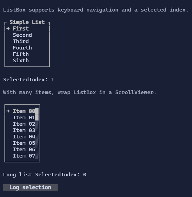 ListBox