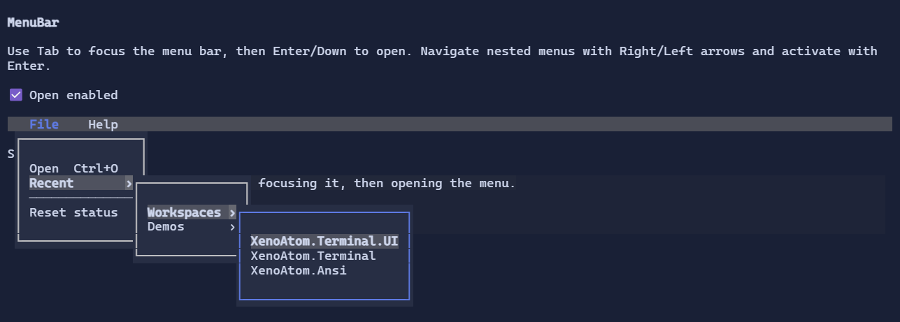 MenuBar