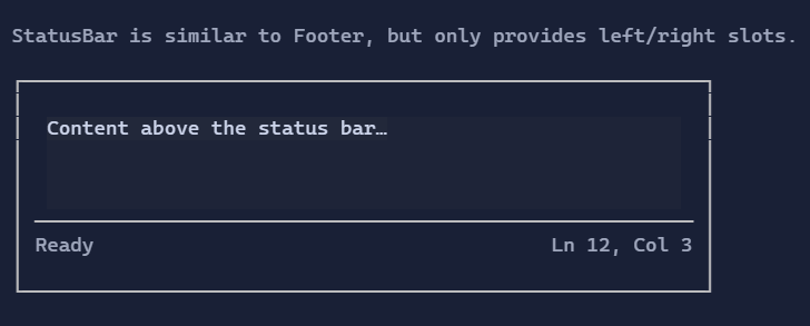 StatusBar