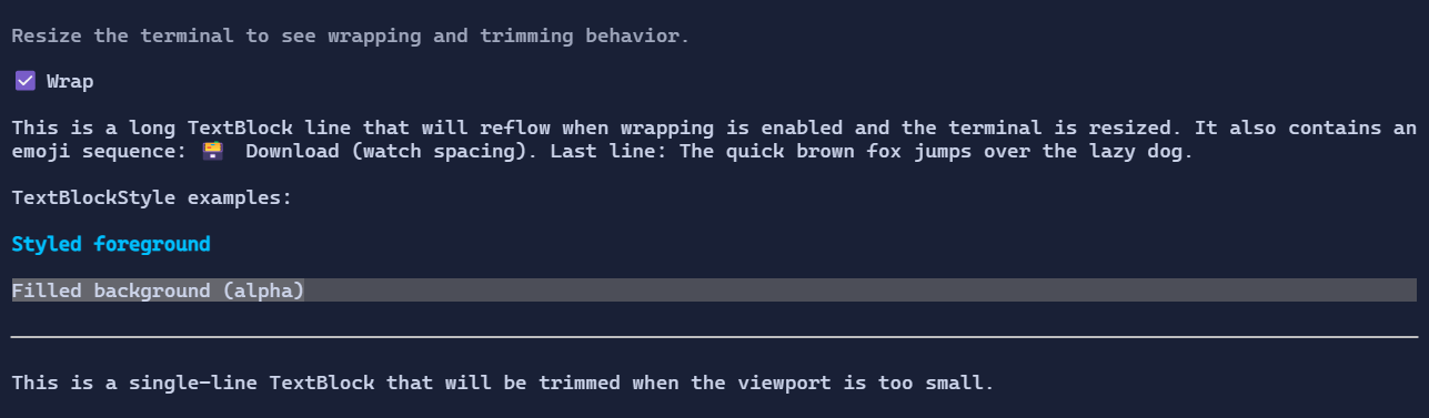 TextBlock