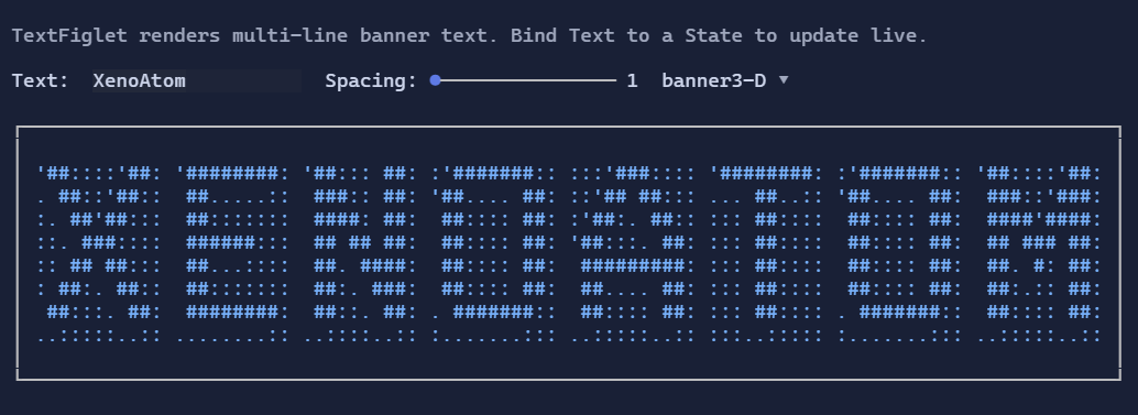 TextFiglet