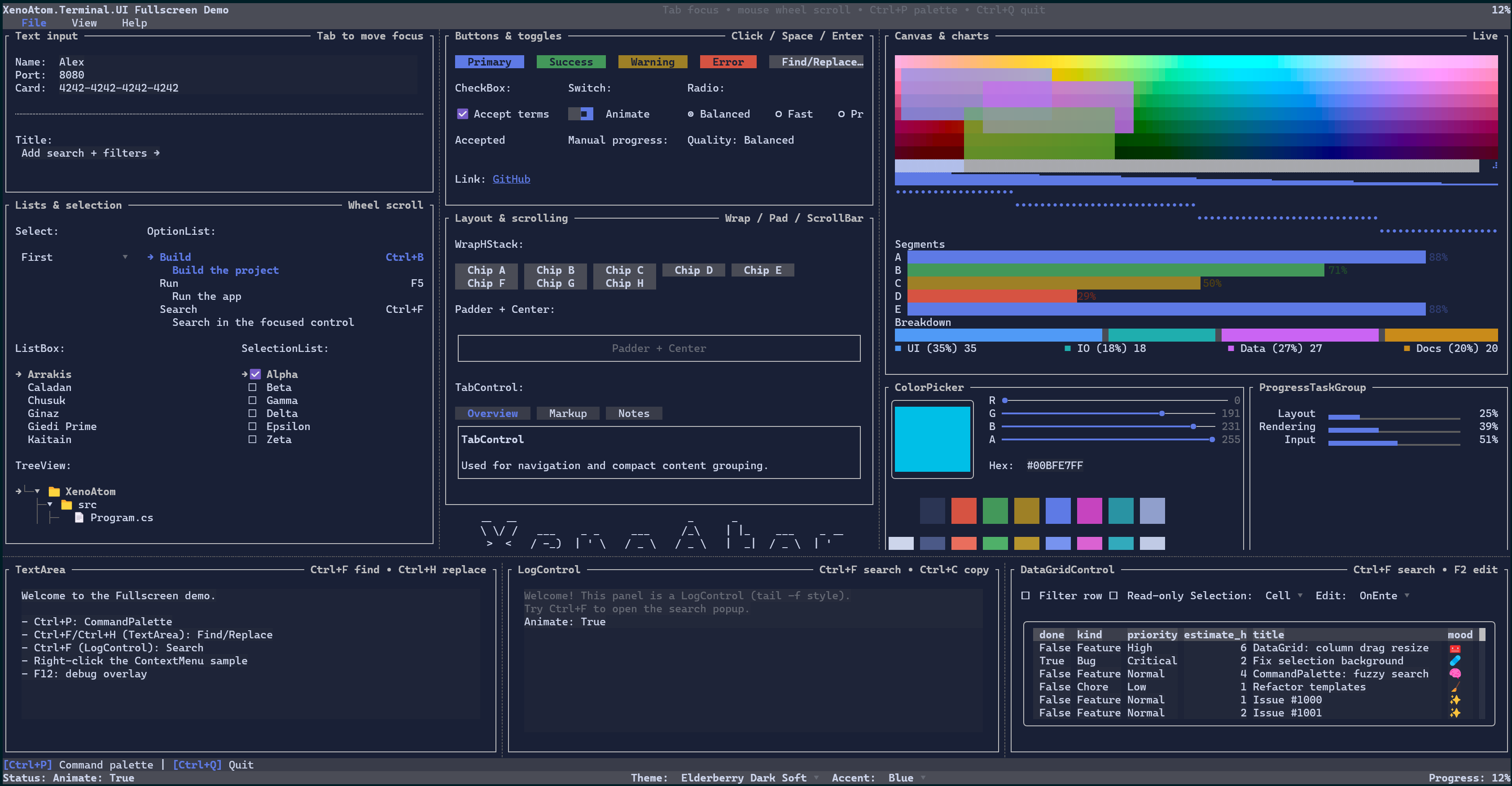 Fullscreen demo screenshot
